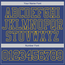Load image into Gallery viewer, Custom Stitched Royal Royal-Gold Sports Pullover Sweatshirt Hoodie
