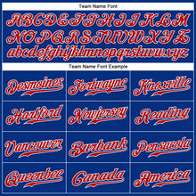 Load image into Gallery viewer, Custom Royal Red-White 3D Pattern Design Multicolor Authentic Baseball Jersey
