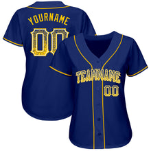 Load image into Gallery viewer, Custom Royal Gold-White Authentic Drift Fashion Baseball Jersey
