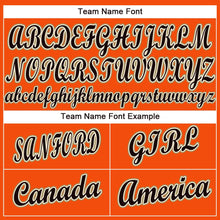 Load image into Gallery viewer, Custom Orange Black Cream-Old Gold Baseball Jersey
