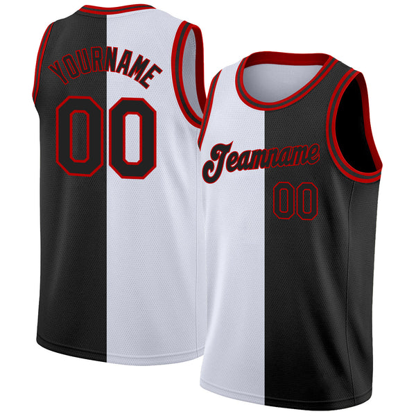 Custom Light Blue Red Pinstripe Red-Black Authentic Basketball Jersey  Discount