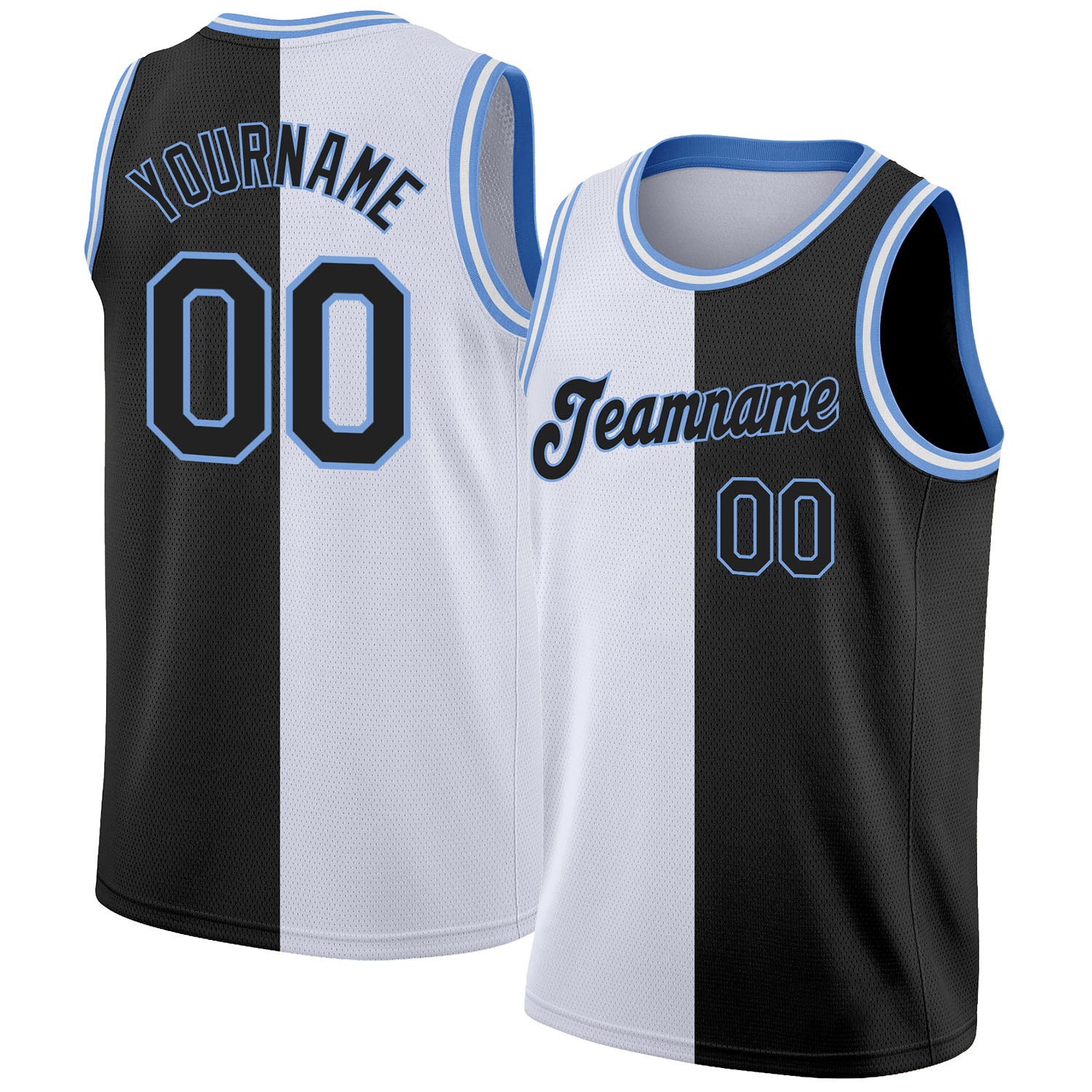 FIITG Custom Basketball Jersey White Black Authentic Throwback Men's Size:3XL