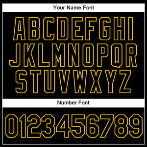 Custom White Black-Gold Authentic Split Fashion Basketball Jersey