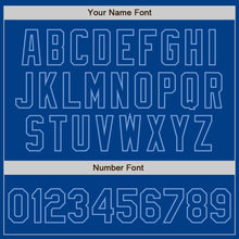 Load image into Gallery viewer, Custom White Royal-Light Blue Authentic Split Fashion Baseball Jersey
