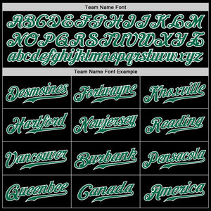 Custom Black Kelly Green-Orange Authentic Split Fashion Baseball Jersey