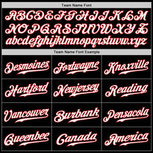 Load image into Gallery viewer, Custom Black Red-Powder Blue Authentic Split Fashion Baseball Jersey

