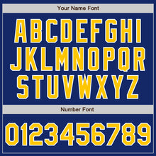 Load image into Gallery viewer, Custom Royal Gold-Gray Authentic Split Fashion Baseball Jersey
