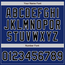 Load image into Gallery viewer, Custom Royal Black-Gray Authentic Split Fashion Baseball Jersey
