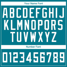 Load image into Gallery viewer, Custom Teal White Round Neck Suit Basketball Jersey

