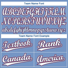 Load image into Gallery viewer, Custom Light Blue White-Red Baseball Jersey
