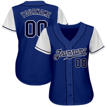 Load image into Gallery viewer, Custom Royal Navy-White Authentic Two Tone Baseball Jersey

