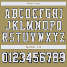 Load image into Gallery viewer, Custom Vegas Gold White-Black Mesh Authentic Football Jersey
