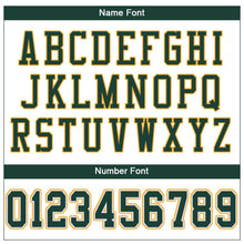 Load image into Gallery viewer, Custom White Green-Gold Mesh Authentic Football Jersey
