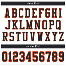 Load image into Gallery viewer, Custom White Black-Orange Mesh Authentic Football Jersey
