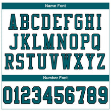 Load image into Gallery viewer, Custom White Teal-Black Mesh Authentic Football Jersey
