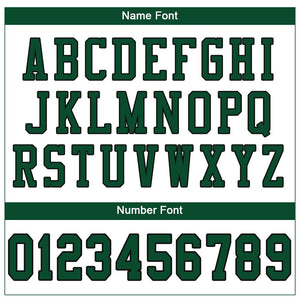 Custom White Gotham Green-Black Mesh Authentic Football Jersey