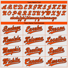 Load image into Gallery viewer, Custom White Orange-Black Authentic Baseball Jersey
