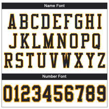 Load image into Gallery viewer, Custom White Black-Gold Mesh Authentic Football Jersey
