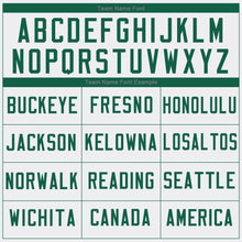 Load image into Gallery viewer, Custom White Kelly Green-Gray Authentic Baseball Jersey
