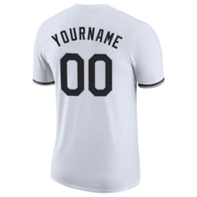 Load image into Gallery viewer, Custom White Black-Gray Performance T-Shirt
