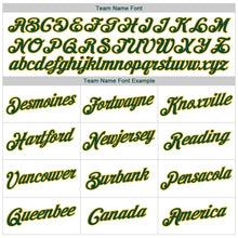 Load image into Gallery viewer, Custom White Green-Gold Authentic Baseball Jersey
