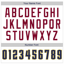 Load image into Gallery viewer, Custom White Navy-Gold Authentic Throwback Basketball Jersey
