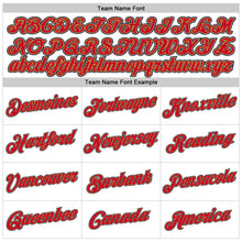 Load image into Gallery viewer, Custom White Navy-Red Authentic Throwback Basketball Jersey
