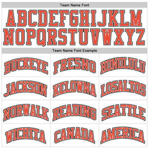 Custom White Orange-Gray Authentic Throwback Basketball Jersey