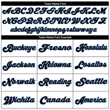 Load image into Gallery viewer, Custom White Black-Light Blue Mesh Authentic Throwback Football Jersey
