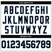 Load image into Gallery viewer, Custom White Black-Light Blue Mesh Authentic Throwback Football Jersey
