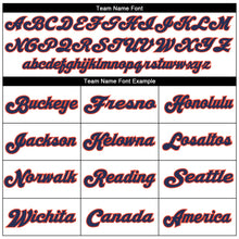 Load image into Gallery viewer, Custom White Navy-Orange Mesh Authentic Throwback Football Jersey
