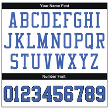 Load image into Gallery viewer, Custom White Blue-Black Mesh Authentic Throwback Football Jersey
