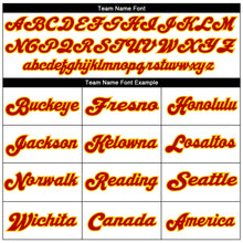 Load image into Gallery viewer, Custom White Red-Gold Mesh Authentic Throwback Football Jersey
