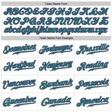Load image into Gallery viewer, Custom White Kelly Green-Purple Authentic Baseball Jersey

