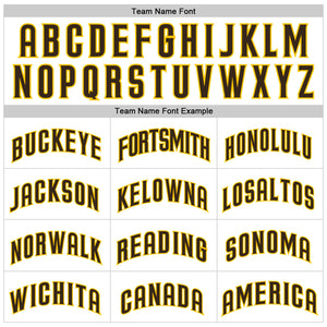 Custom White Brown Pinstripe Brown-Gold Authentic Throwback Basketball Jersey
