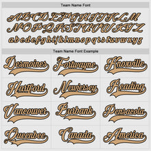 Load image into Gallery viewer, Custom White Old Gold-Black Hockey Jersey
