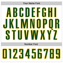 Load image into Gallery viewer, Custom White Green-Gold Authentic Baseball Jersey
