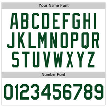 Load image into Gallery viewer, Custom White Green-Black Authentic Baseball Jersey
