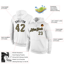 Load image into Gallery viewer, Custom Stitched White Camo-Black Sports Pullover Sweatshirt Hoodie

