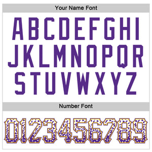 Custom White Purple-Gold Authentic Drift Fashion Baseball Jersey